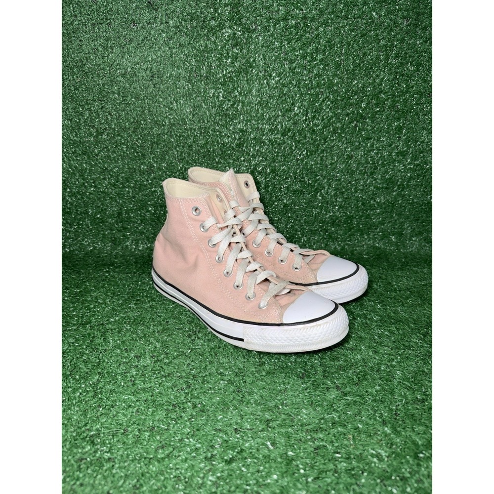 Converse Shoes Women Size 8.5 Chuck Taylor All Star High Top Pink White Sneaker - Picture 2 of 9